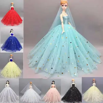 1/6 BJD China Moon Star Princesė Suknelė Barbie Lėlės Drabužius Barbie Komplektus Vestuvių Suknelė 11.5