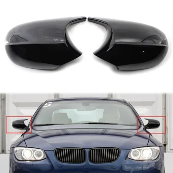 1 Pora Gloss Black Automobilių Šoninių galinio vaizdo Veidrodžio Dangtelis Korpuso ABS BMW E90 3 Serijos 316i 318i 320d 330i 335i 2009 m. 2010 m. 2011 m.
