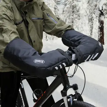 1 Pora Praktinių Žiemos Unisex Žieminės Pirštinės Motociklo Pirštines, Neperšlampamą Oksfordo Audinio Lauko Veikla Apsaugos Priedai