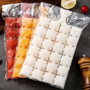 10 vnt./pak ledo kubelių forma vienkartiniai savarankiškai sandarinimo ice cube maišą greitas užšaldymas ledo gaminimo pelėsių maišelį virtuvė maža