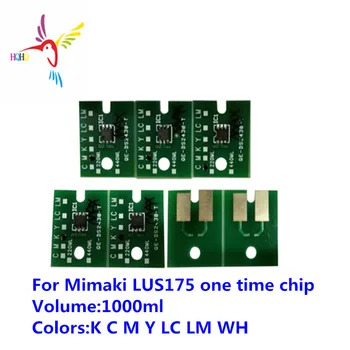 1000ML LUS175 Vieną Kartą Chip Mimaki UCJV150-160 UCJV300-75 UCJV300-107 UCJV300-130 UCJV300-160 vienkartinio Naudojimo Chip 7pcs/Set