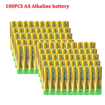 100vnt NX LR6 AA baterijos 2A baterija UM3 MN1500 E91 1,5 v Aa Šarminės Baterijos Sausas Pirminės Aukščiausios R6P 2A Batteria