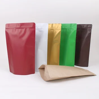 10vnt 30*18*9cm Perdirbamų pakavimo maišelis šilumos sandarinimo ziplock viršų aliuminio folija butas dėklas raudona/juoda/žalia/balta spalvų whosales
