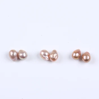 11-12mm aukštos kokybės natūralios rausvos spalvos gėlavandenių baroko formos prarasti perlų karoliukai