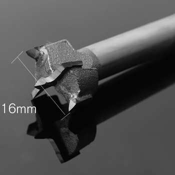16mm Forstner Vyrių Cutter Karbido Antgaliais Core Grąžtas Suderinta Medienos Karbido Metalo Medienos Frezavimo Cutter