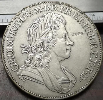 1723 M. Jungtinė Karalystė 1 Karūna Sidabro Padengtą Kopijuoti Monetos