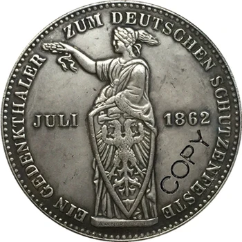 1862 m. vokietijos kopijuoti monetas