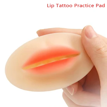 1Pc Daugkartinio naudojimo 3D Silikono Praktikos Lūpų Odos Žmogaus Lūpų Pelėsių PMU Pradedantiesiems Mokymo Tatuiruotė permanentinis Makiažas