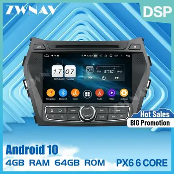 2 din IPS ekranas Android 10.0 Automobilio Multimedijos grotuvo Hyundai IX45 2014-2018 m. automobilių vaizdo, garso stereo 