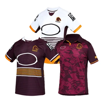 2021 Brisbane Broncos Home/Away Regbio Jersey Sportas T-Shirt S-5XL