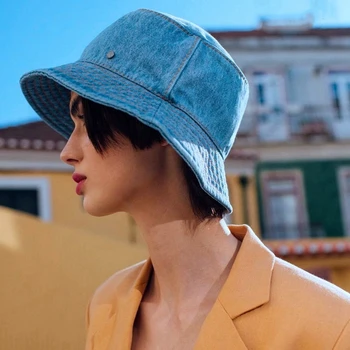 2022 naują atvykimo džinsinio kibiro kepurę moterims ir vyrams, lauko žvejų skrybėlę atsitiktiniam