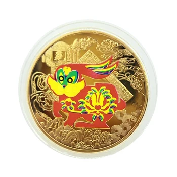 2023 Kinijos Triušis Kolekcines Monetas Pasisekė Zodiako Aukso Monetos Naujųjų Metų Dovana