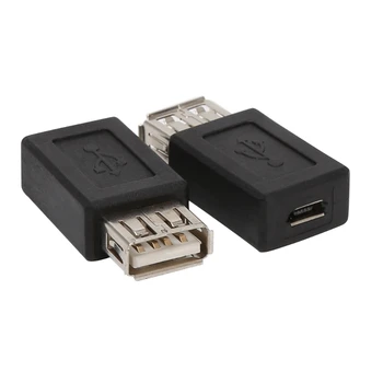 2vnt/Komplektas USB 2.0, A Tipo moterį, Micro USB B Tipo 5Pin Moterų Konverteris Adapteris D08A