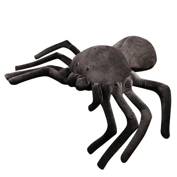 30-120 cm Creative Black Spider Lėlės, Pliušiniai Žaislai Llifelike Iškamšos Modeliavimas Voras Lėlės Gimtadienio Dovanos Vaikams