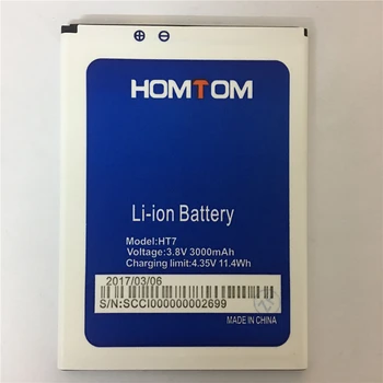3000mAh 3.8 V Baterija HOMTOM HT7 HT7 Pro Li-ion Mobiliojo Telefono Baterijas Aukštos Kokybės Atsargų Sekimo Numerį