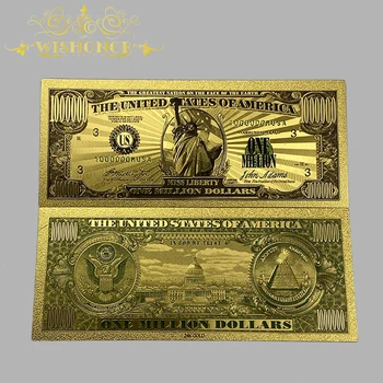 36 Rūšių Visų Stilių Amerikos Banknotų Visą Laiką Dolerio Banknotų į 24K Auksu Surinkimo