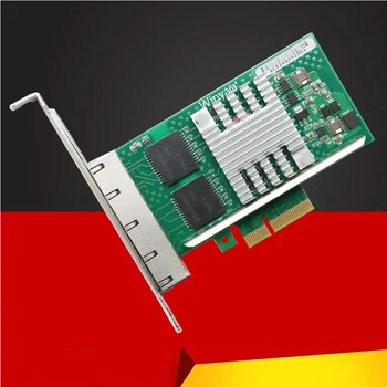 4 Uostų PCI Express Gigabit ethernet Tinklo plokštė 1000Mbps PCIE X4 Ethernet Adapteris, Tinklo Valdytojas NIC WYI350T4V2 I350-T4 Stalinių
