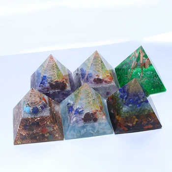 50mm Orgonite Piramidė Simbolizuoja Pasisekė Crystal Piramidės Natūralių Akmenų Reiki Energijos Konverteris Apsivalyti Magnetinio Lauko Meditacija