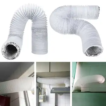 6 colių 150mm Ventiliacijos Vamzdis PVC Aliuminio Vamzdžių, Oro Vėdinimo Vamzdis-Žarna Lanksti, Oro Kondicionierius, Išmetimo Kanalo Oro Ventiliacijos Sistema