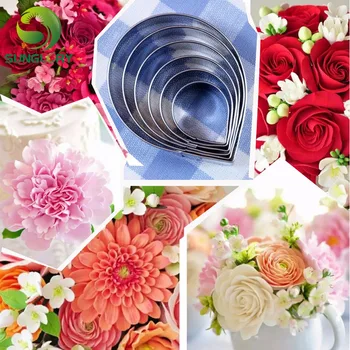 6PCS Nerūdijančio Plieno Gėlių Gėlių Karpymo scenografija Rose Petal 