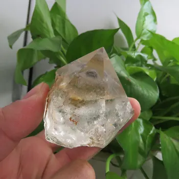 87g 100% Natūralus Aišku, Pilka Phantom Kvarco Kristalo Lazdelė Piramidės Kalnų Sluoksniai Reiki Gydomasis Mineralinis Pavyzdys