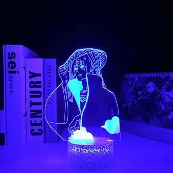 Akatsuki Anime Nuotolinio 3D White Bazinė LED Vaizdo Iliuzija Keitimas Naktį Šviesos Miegamasis naktinė lempa Gimtadienio Dovana, Namų Dekoro Lempos