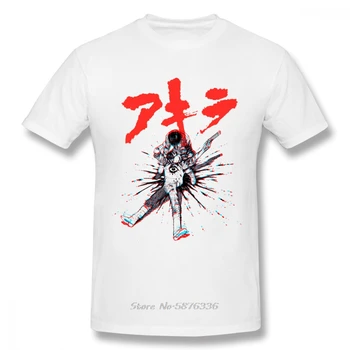 Akira Synthwave Marškinėliai Vyrams Harajuku High Street Tee Marškinėliai Vasara O-Kaklo T-shirt Naujas Atvykimo į Viršų Dizainas Camiseta Medvilnės