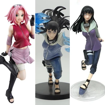 Anime Naruto Švelniai Žingsnis Twin Liūtai-Oji Hinata Hyuga PVC Haruno Sakura Veiksmų Skaičiai Kolekcionuojamų Modelis Žaislai Figurals Dovana