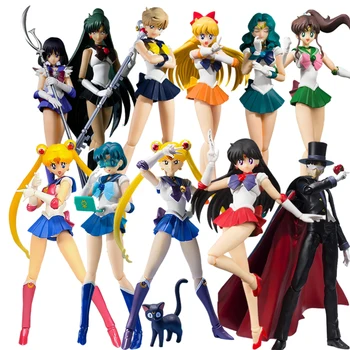 Bandai Originalus Sailor Moon Anime Pav Shfiguarts Meiou Setsuna Sailor Saturn 