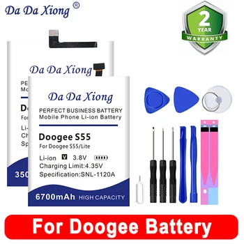 Baterija Doogee BL5500 BL7000 BL12000 X5 F5 X6 X7 X9 Y8 X53 X55 X70 S70 S30 S50 S55 S60 Y7 Y100X N10 N20 Sumaišykite Mini S Pro Lite