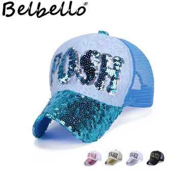 Belbello 2019 Naujas stilius, Vasaros, Laisvalaikio Nėrinių Net bžūp Lady ' s China dizainas Lauko Madingas Įvairiaspalvis skėtį nuo saulės beisbolo kepuraitę