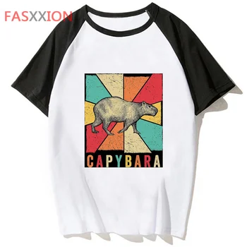 Capybara t-marškinėliai vyrams, grafinis streetwear harajuku marškinėlius žmogus po 2000 metų drabužių