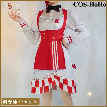 COS-HoHo Anime Tapatybės V Vera Nair Lady K Žaidimas Kostiumas Gražus Suknelė Vienodas Cosplay Kostiumas Helovinas Šalis Apranga Moterims
