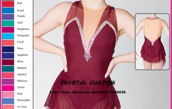 Crystal Užsakymą Dailiojo Čiuožimo Suknelė Mergaitėms, Naujas Prekės ženklas Čiuožyklos Drabužius Konkurencijos DR4660