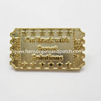 Custom 3D aukso antspaudas metalo prisegti ženkliukai