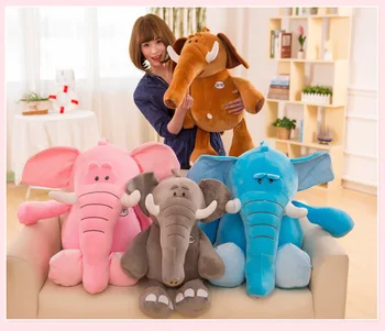 didelis 70cm animacinių filmų dramblys pliušinis žaislas žemyn medvilnės mielas dramblys minkštos lėlės mesti pagalvę gimtadienio dovana s2850