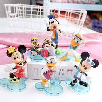Disney Mickey Minnie Ančiukas Donaldas, Daisy Chip Dale Goofy Kawaii Lėlės Dovanos Žaislo Modelis Anime Duomenys Rinkti Papuošalai