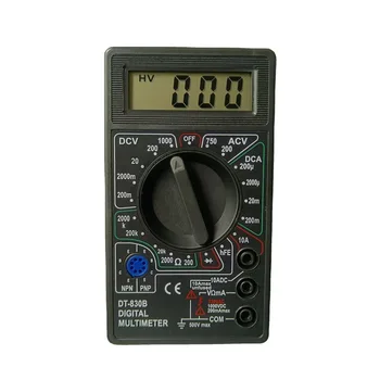 DT830B Skaitmeninis Multimetras AC/DC LCD Mini Voltmeter Ammeter Ohm Testeris 750/1000V, Aukšto Saugos Nešiojamą Matuoklis Su Zondu
