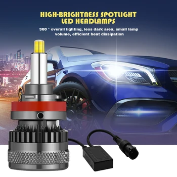 EURS 80W 16000LM Automobilio žibintas priekinis H4, H7 LED Rūko žibintų H11 9005 9006 LED H1 H3 Automobilių Sistema