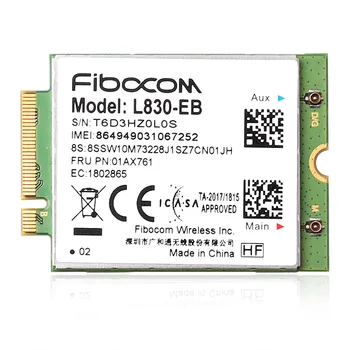Fibocom L830-EB WWAN Kortelės Lenovo Thinkpad X280 T480 T580 P52s L480 L580 T490 T590 P53s T490s X390 L490 L590 01AX761