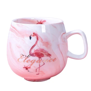 Flamingo Kavos Puodeliai, Keramikos Puodelis Kelionės Taurės Cute Kačių Snukio Ins Dovana Dropshipping