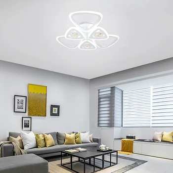 Flush Mount LED Lubų Šviesos，Modernūs Šviestuvai Apšvietimas, Šviestuvas, šviesos srautą galima reguliuoti Nuotolinio Valdymo Lubų Lempa Kambarį Miegamasis