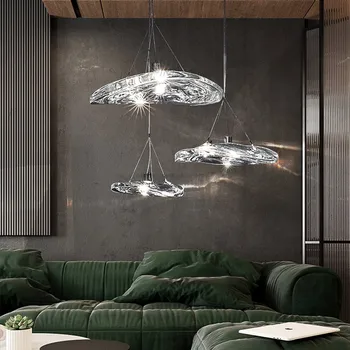 Italijos naujo dizaino šviestuvo restoranas miegamojo lovos baras, stalo lempa, drabužių parduotuvė aparatūros stiklo kūrybos apdaila