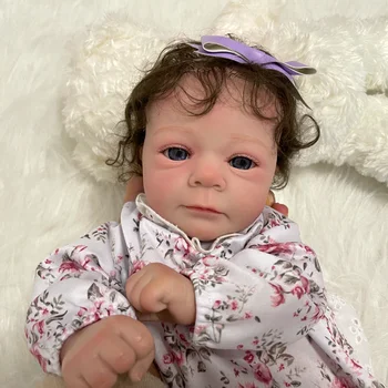 Išplėstinė Tapybos Atgimsta Lėlės Felicia 3D Dažytos Baigė Baby Girl Rankų darbo Įsišaknijusi Plaukų Aukštos Kokybės Atgimsta Lėlės Mergaitėms Dovanų