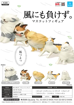 Japonija Qualia Gashapon Kapsulė Žaislas Windward Nuolatinis Šuo Mielas Gyvūnų, Žaislų, Aklas Lauke Apdaila
