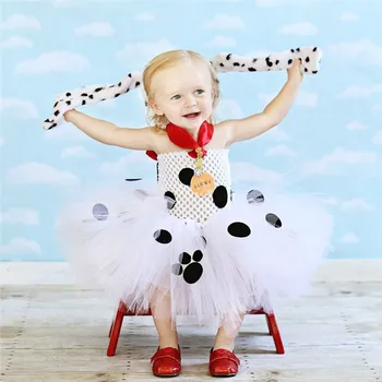 Kalėdinis Drabužių Dalmatians Merginos Rankų Akių Mielas Vaikams Tutu Suknelė Halloween Kostiumai Vaikams