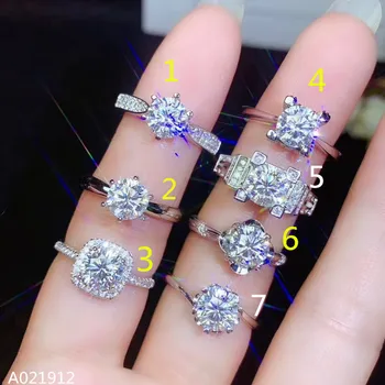 KJJEAXCMY Boutique Papuošalai 1.0 Karatų Moterų Žiedas Nustatyti Mossex Diamonds 925 Sterlingas Sidabro Autentiškumą