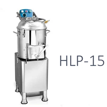 Komercinės bulvių lupimo mašina, Nerūdijančio plieno & Al+mg lydinio HLP-15 sea shell/saldžiųjų bulvių/taro valymo skustukas 165kg/h 750W