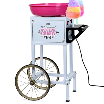 Komercinės Cotton candy mašina automatinė išgalvotas elektros mobiliojo kiosko krepšelį spalvos medvilnės saldainiai formavimo mašina