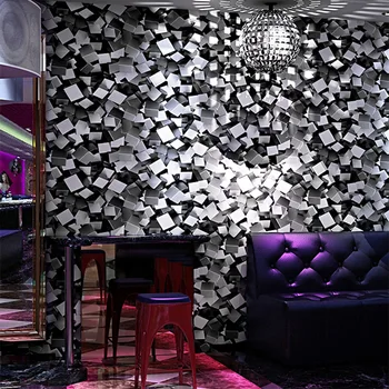 KTV Tapetai, 3D Cool Mados Flash Bar Hotel Išgalvotas Pramoginiai Lauke Temą Kambario Lubų Tapetai